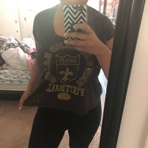 New Orleans saints crop top
